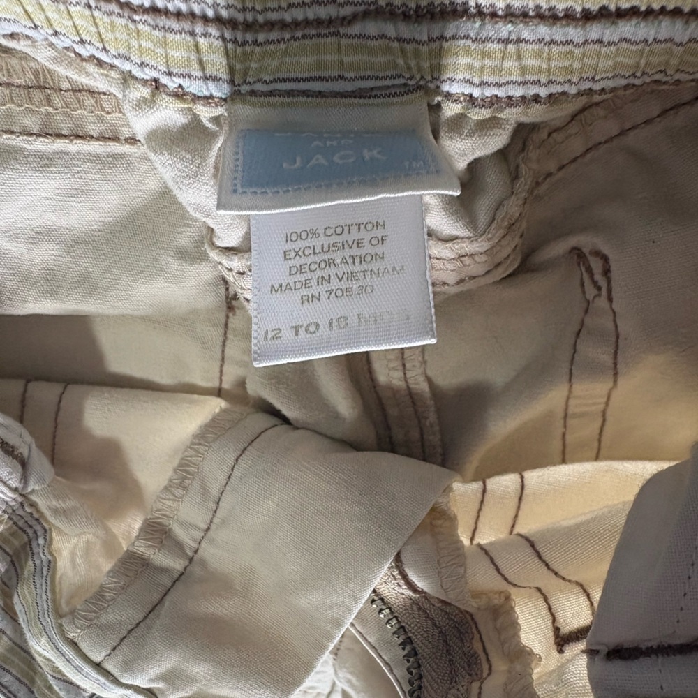 Janie & Jack  Light Tan Cargo Pants - Picture 4 of 6